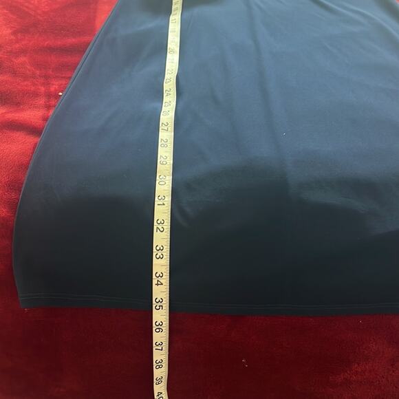 NWT MSK Dress SMALL Embellished Sleeved Sheath Stretch  Navy Blue - Picture 9 of 11